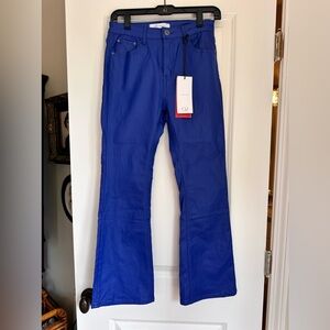 Q2 Denim stretch Jeans with flair leg, Large